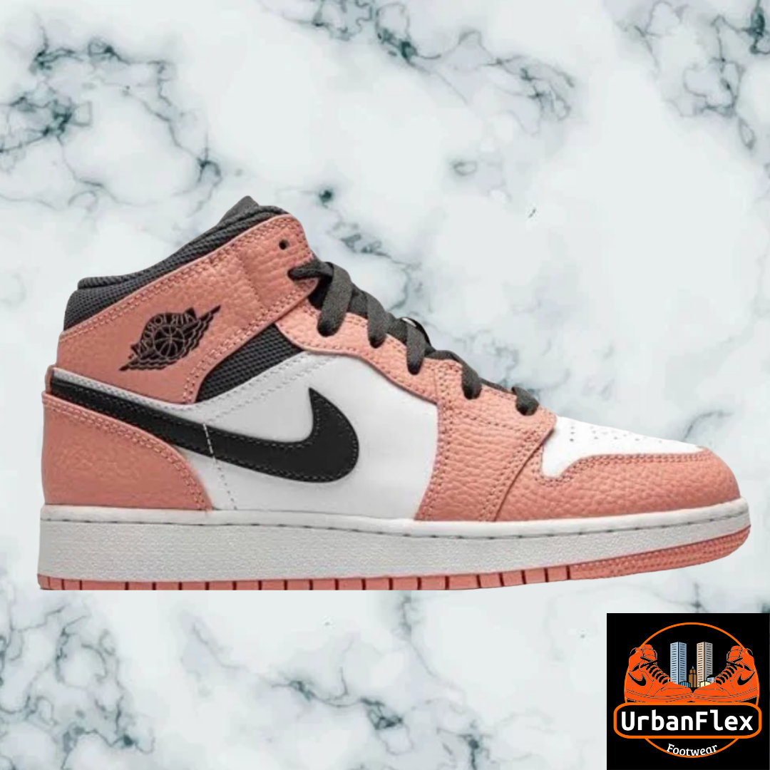 Jordan 1 Mid Pink Quartz Sneakers