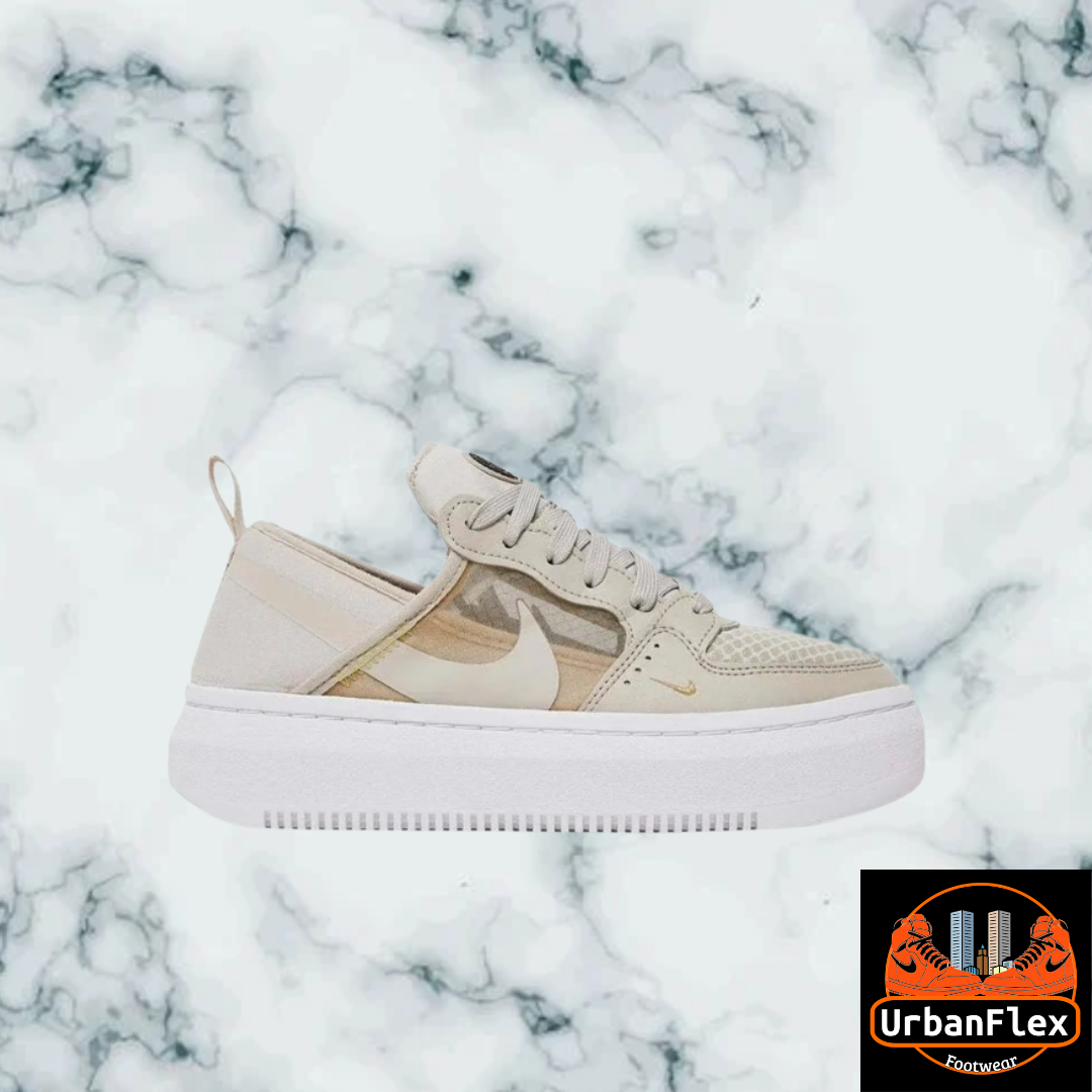 WMNS Air Force 1 Court Vision Alta TXT 'Cream' Sneakers